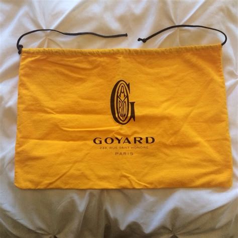 authentic goyard dustbag|Goyard bag identification.